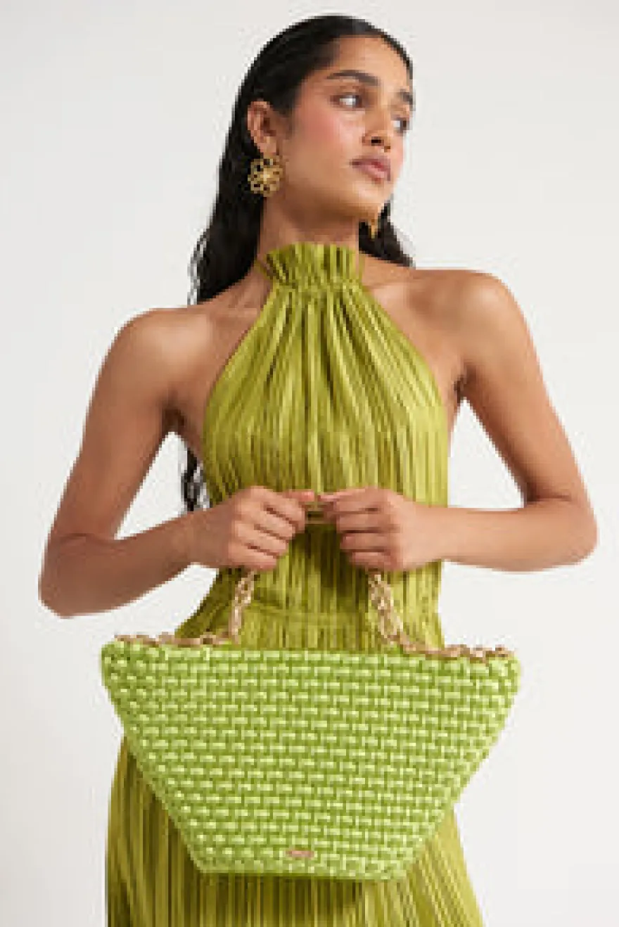 Hot Cult Gaia Zennie Knit Dress Pine